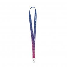 Lanyard SUBLIMATION Long II (20 mm) kierr&auml;tetyst&auml; polyesterist&auml; (100 % rPET), sublimaatio molemmin puolin ja t&auml;ysin muokattavissa