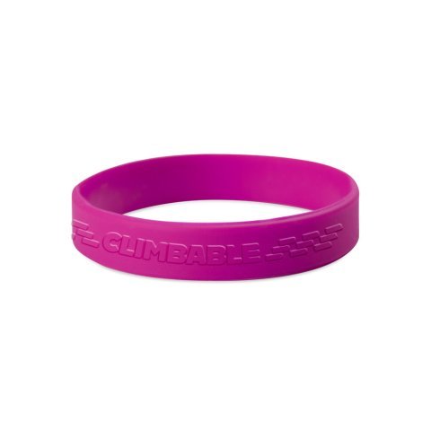 75904 - Silicone wristband &ndash; 1 color with custom Embossed (raised) logo