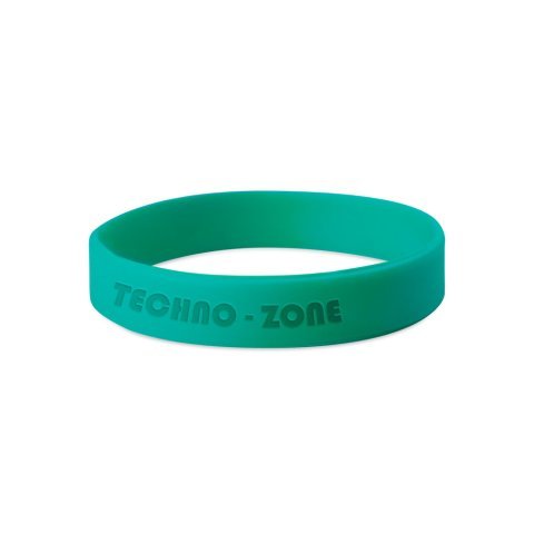 75906 - Pulseira em silicone personalizada &ndash; 1 cor com grava&ccedil;&atilde;o em baixo relevo (debossed)