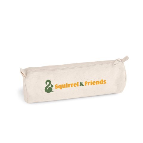 SCHOOLI. Trousse &agrave; crayons en 100% cotton canevas (290 g/m&sup2;), au design cylindrique