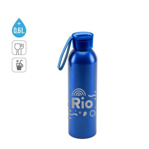 RIO. Bouteille / Gourde en aluminium recycl&eacute; (100 % rAL) avec bouchon en PP 660 ml