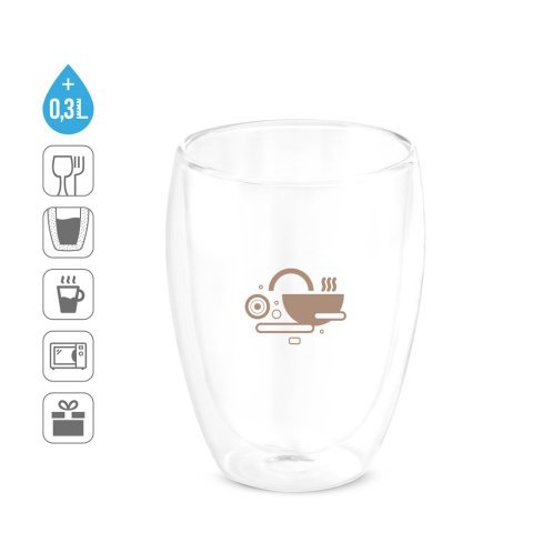 MACHIATO CUP. Hrnek z borosilik&aacute;tov&eacute;ho skla 350 ml