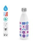 AMORTI XL. Sticlă sport sublimată din oțel inoxidabil 1.1 L