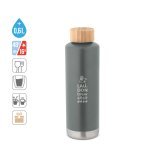 NORRE BOTTLE. Bouteille en acier inoxydable (36% recycl&eacute;e) avec double paroi isol&eacute;e sous vide 640 mL