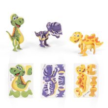 DINOSAURUS. Puzzle 3D din h&acirc;rtie &icirc;n formă de dinozaur