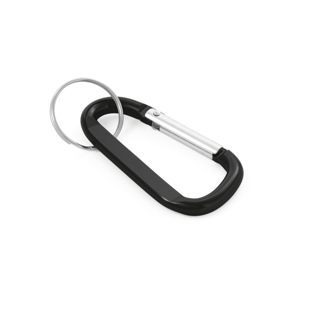 75155 — Mosquetão D-shape 60mm + Argola Ø25mm