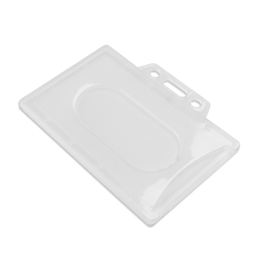 75158 — Porta-crachá rígido PP horizontal (86×54mm)