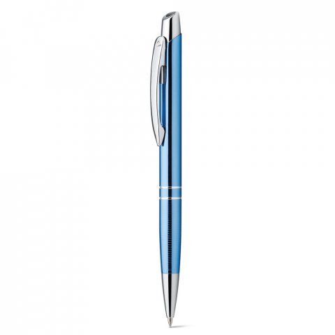11081. Stylo &agrave; bille en aluminium - Bleu clair