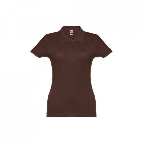 THC EVE II. Women's polo shirt - Dark brown