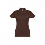 THC EVE II. Women's polo shirt - Dark brown