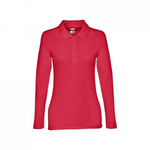 THC BERN WOMEN II. Damen Langarm-Poloshirt - Rot