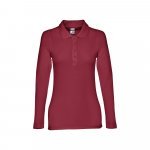 THC BERN WOMEN II. Damen Langarm-Poloshirt - Burgunder
