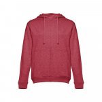 THC AMSTERDAM II. Felpa da uomo in cotone e poliestere - Rosso m&eacute;lange