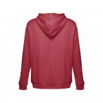 THC AMSTERDAM II. Felpa da uomo in cotone e poliestere - Rosso m&eacute;lange