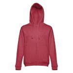 THC AMSTERDAM II. Felpa da uomo in cotone e poliestere - Rosso m&eacute;lange