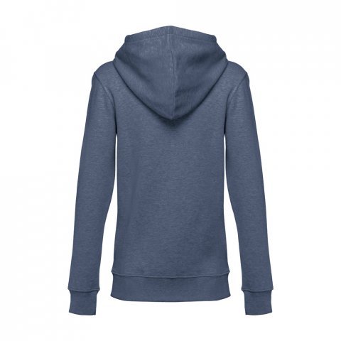 THC AMSTERDAM WOMEN II. Women's hoodie in cotton and polyester with full zip - Heather blue