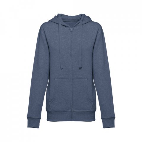THC AMSTERDAM WOMEN II. Women's hoodie in cotton and polyester with full zip