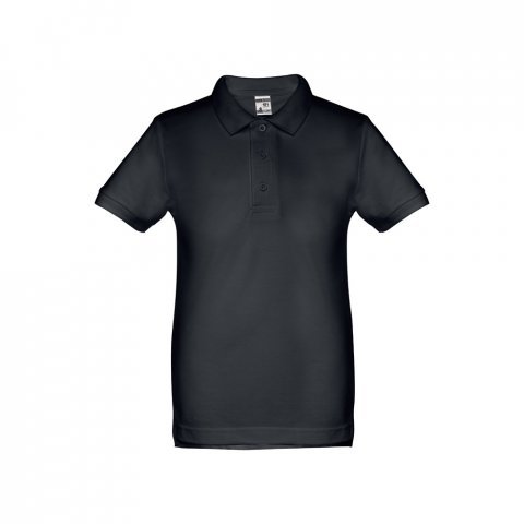 THC ADAM KIDS II. Kurz&auml;rmeliges Baumwoll-Poloshirt f&uuml;r Kinder (unisex) - Nachtblau