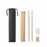 POCKETY. Schrijfset geleverd in een non-woven etui - Naturel