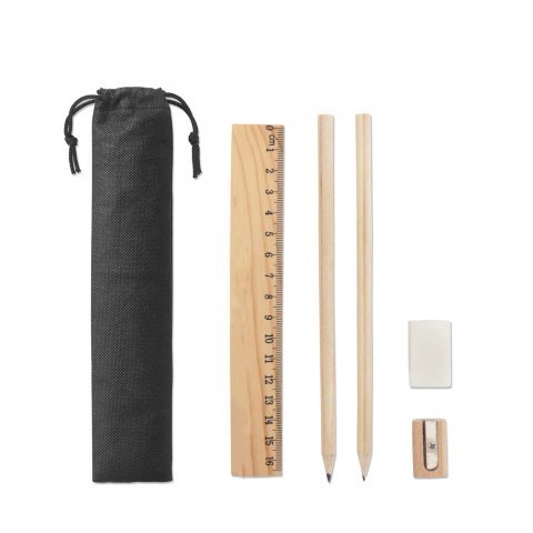 POCKETY. Schrijfset geleverd in een non-woven etui