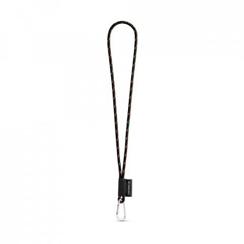 SADA &scaron;ňůrky NAUTIC Dlouh&aacute; (&Oslash; 5 mm) s karabinou ve tvaru D 55 mm - Nato zelen&aacute;/Neonově růžov&aacute;