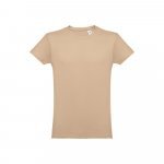 THC LUANDA. T-shirt homme en coton tubulaire - Brun clair