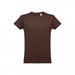 THC LUANDA. T-shirt homme en coton tubulaire - Marron fonc&eacute;