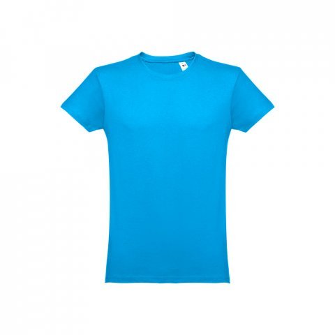 THC LUANDA. T-shirt homme en coton tubulaire - Bleu d&rsquo;eau