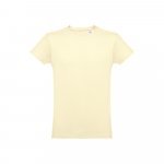 THC LUANDA. T-shirt homme en coton tubulaire - Jaune pastel