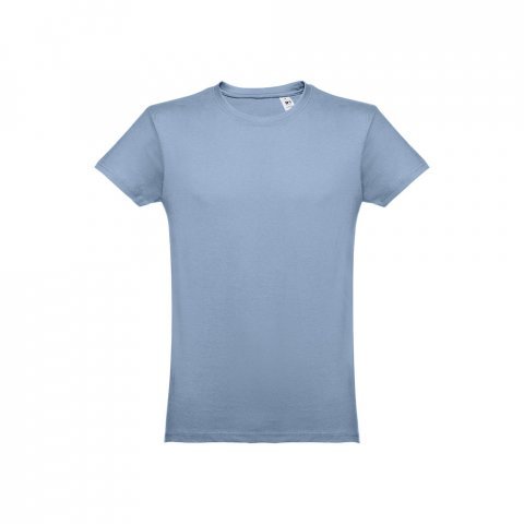 THC LUANDA. T-shirt homme en coton tubulaire - Bleu pastel