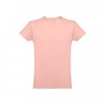 THC LUANDA. T-shirt homme en coton tubulaire - Rose saumon