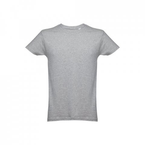 THC LUANDA. T-shirt homme en coton tubulaire - Gris clair matte