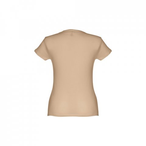 THC SOFIA. D&aacute;msk&eacute; bavlněn&eacute; tričko s p&aacute;skem - Světle hněd&aacute;