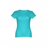 THC SOFIA. D&aacute;msk&eacute; bavlněn&eacute; tričko s p&aacute;skem - Tyrkysov&aacute;