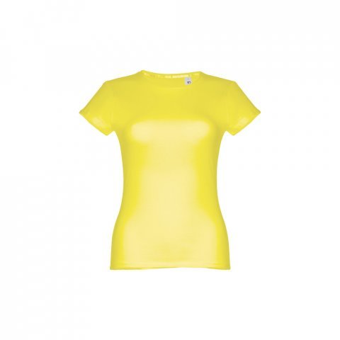 THC SOFIA. D&aacute;msk&eacute; bavlněn&eacute; tričko s p&aacute;skem - Limetkově žlut&aacute;