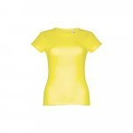 THC SOFIA. D&aacute;msk&eacute; bavlněn&eacute; tričko s p&aacute;skem - Limetkově žlut&aacute;