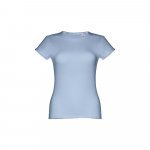 THC SOFIA. D&aacute;msk&eacute; bavlněn&eacute; tričko s p&aacute;skem - Pastelově modr&aacute;