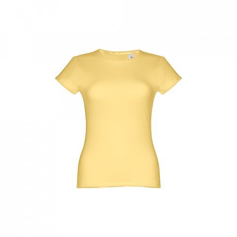 THC SOFIA. D&aacute;msk&eacute; bavlněn&eacute; tričko s p&aacute;skem - Digit&aacute;ln&iacute; žlut&aacute;