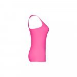 THC TIRANA. T-shirt sem mangas para senhora em algod&atilde;o - Rosa