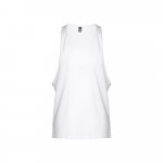 THC IBIZA WH. Miesten jaettujen hihojen puuvillainen T-paita, jossa on lasketut k&auml;dentiet - Valkoinen