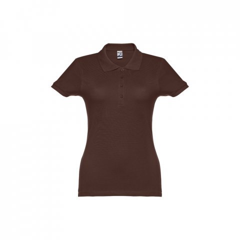 THC EVE. Polo pour femme - Marron fonc&eacute;