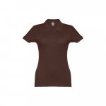 THC EVE. Polo pour femme - Marron fonc&eacute;