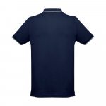 THC ROME. Polo bicolore en coton pour hommes - Bleu