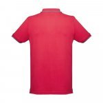 THC ROME. Polo bicolore en coton pour hommes - Rouge