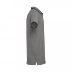 THC ROME. Polo bicolore en coton pour hommes - Gris