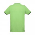 THC ROME. Polo bicolore en coton pour hommes - Vert clair