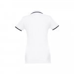 THC ROME WOMEN WH. Polo da donna in cotone bicolore - Bianco