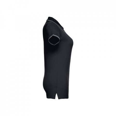 THC ROME WOMEN. Ženska slim polo majica - Crna