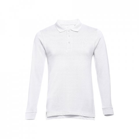 THC BERN WH 3XL. Polo de manga comprida para homem - Branco
