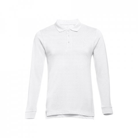 THC BERN WH 3XL. Polo de manga comprida para homem - Branco